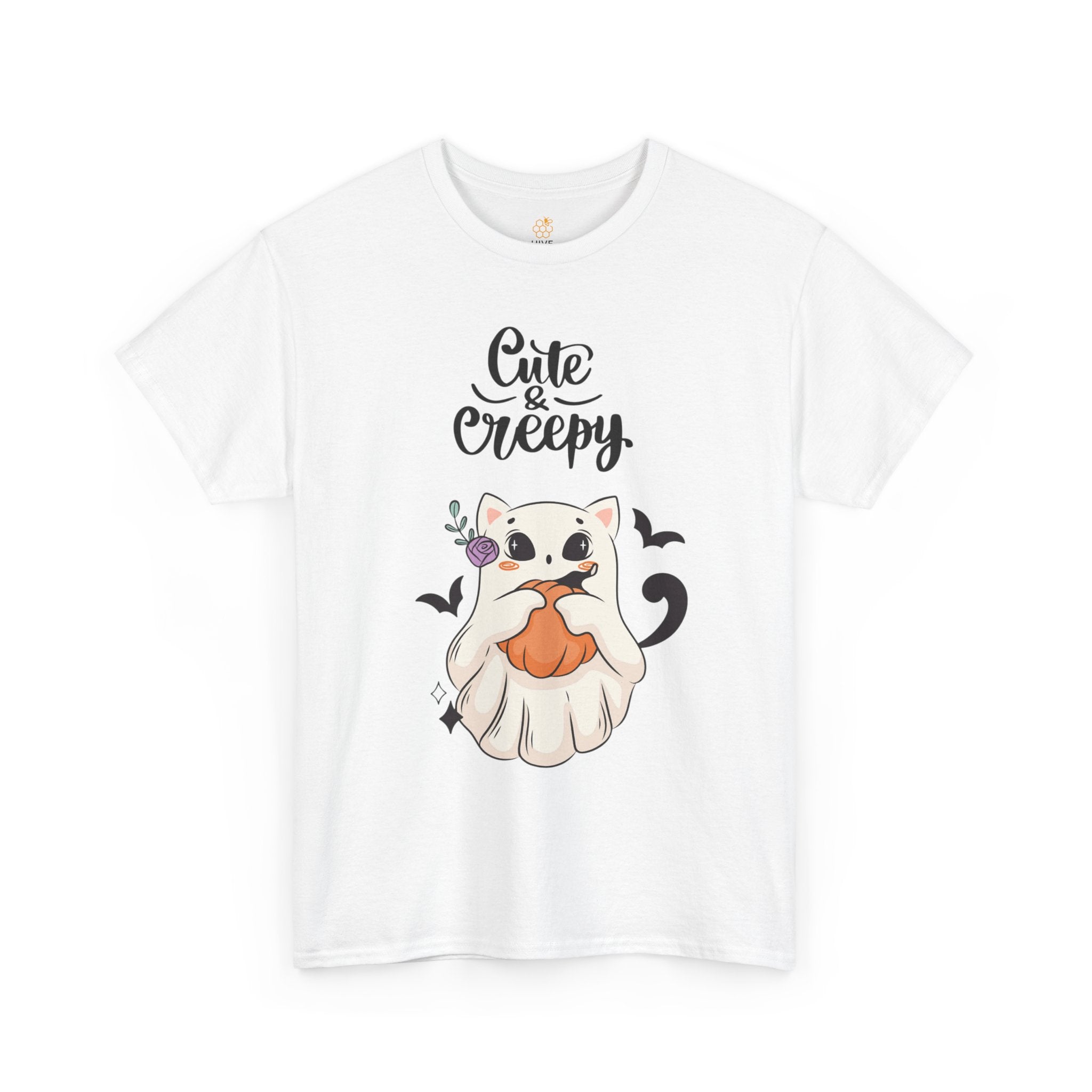Halloween Ghost Cat cute and creepy Tee
