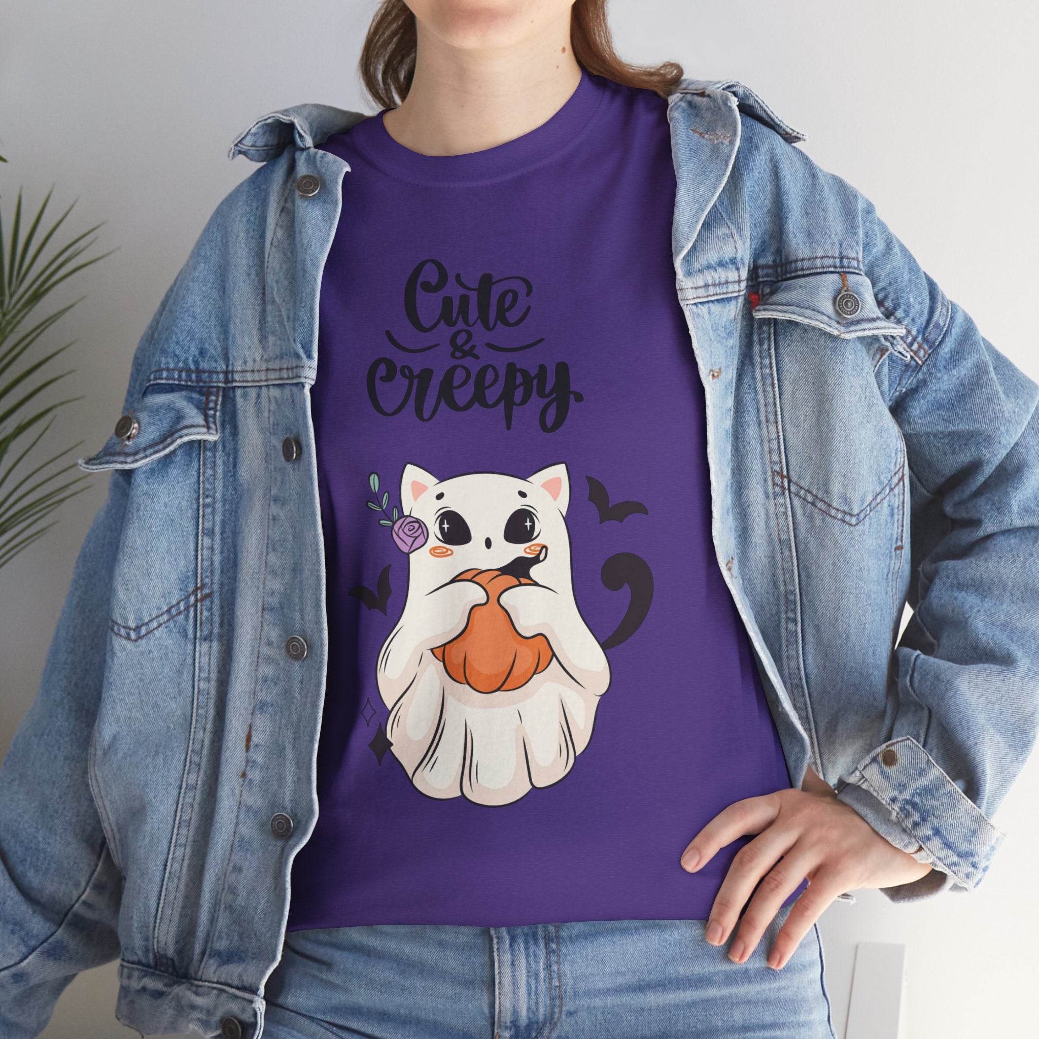 Halloween Ghost Cat cute and creepy Tee
