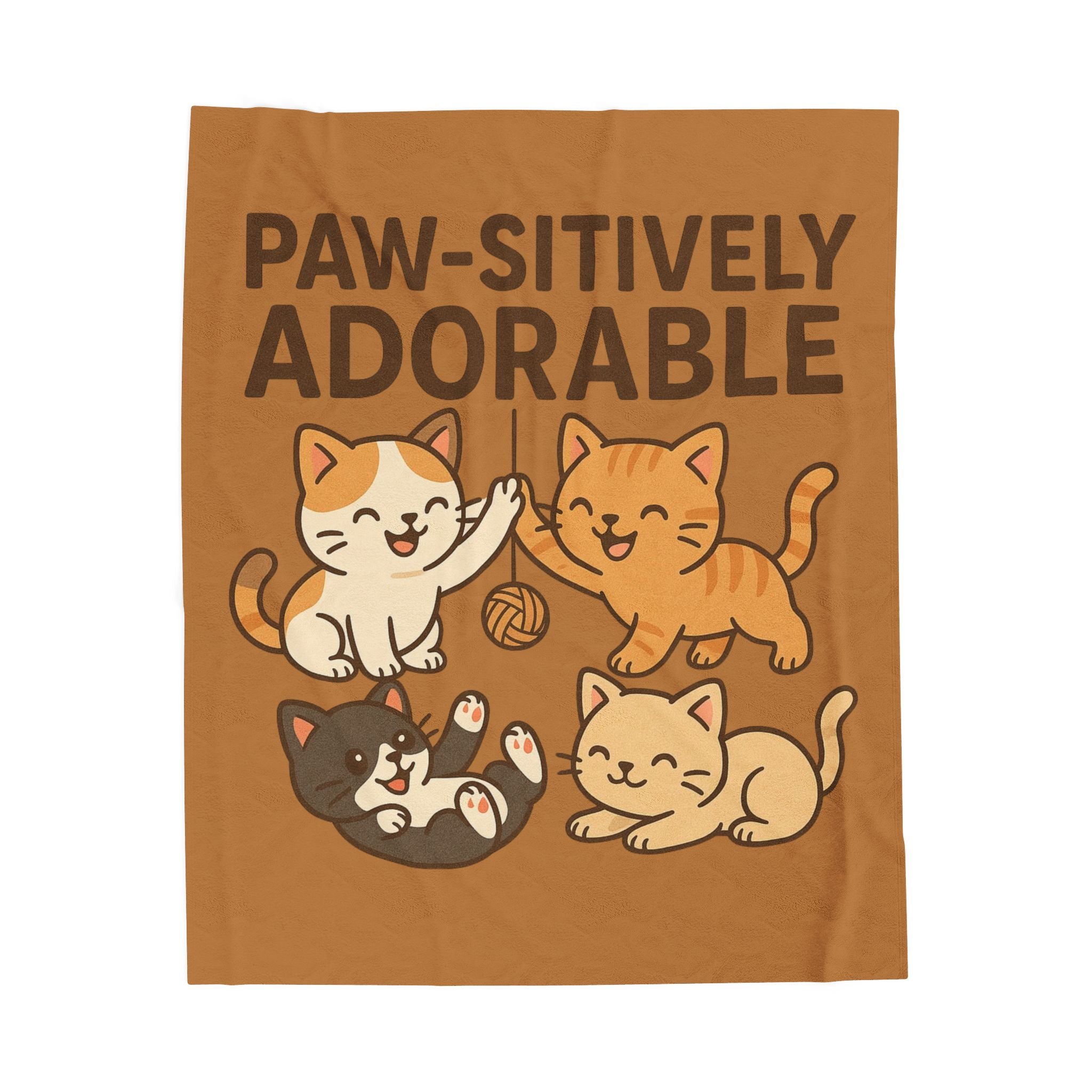 Cozy Cat-Themed Velveteen Plush Blanket