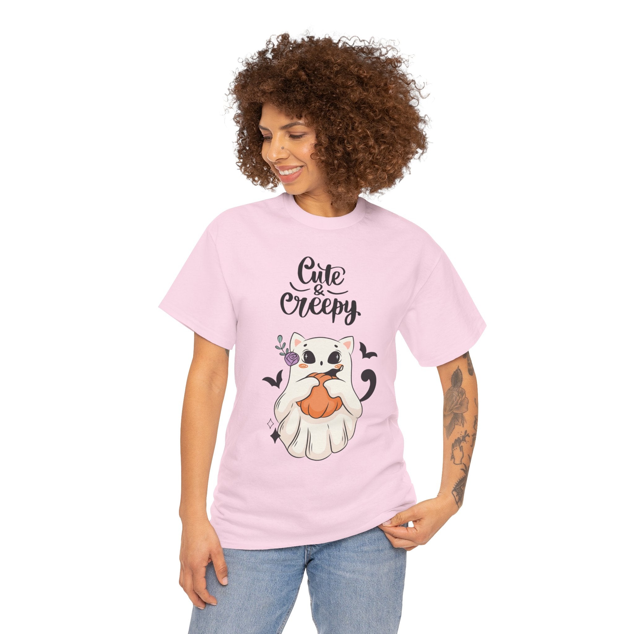 Halloween Ghost Cat cute and creepy Tee