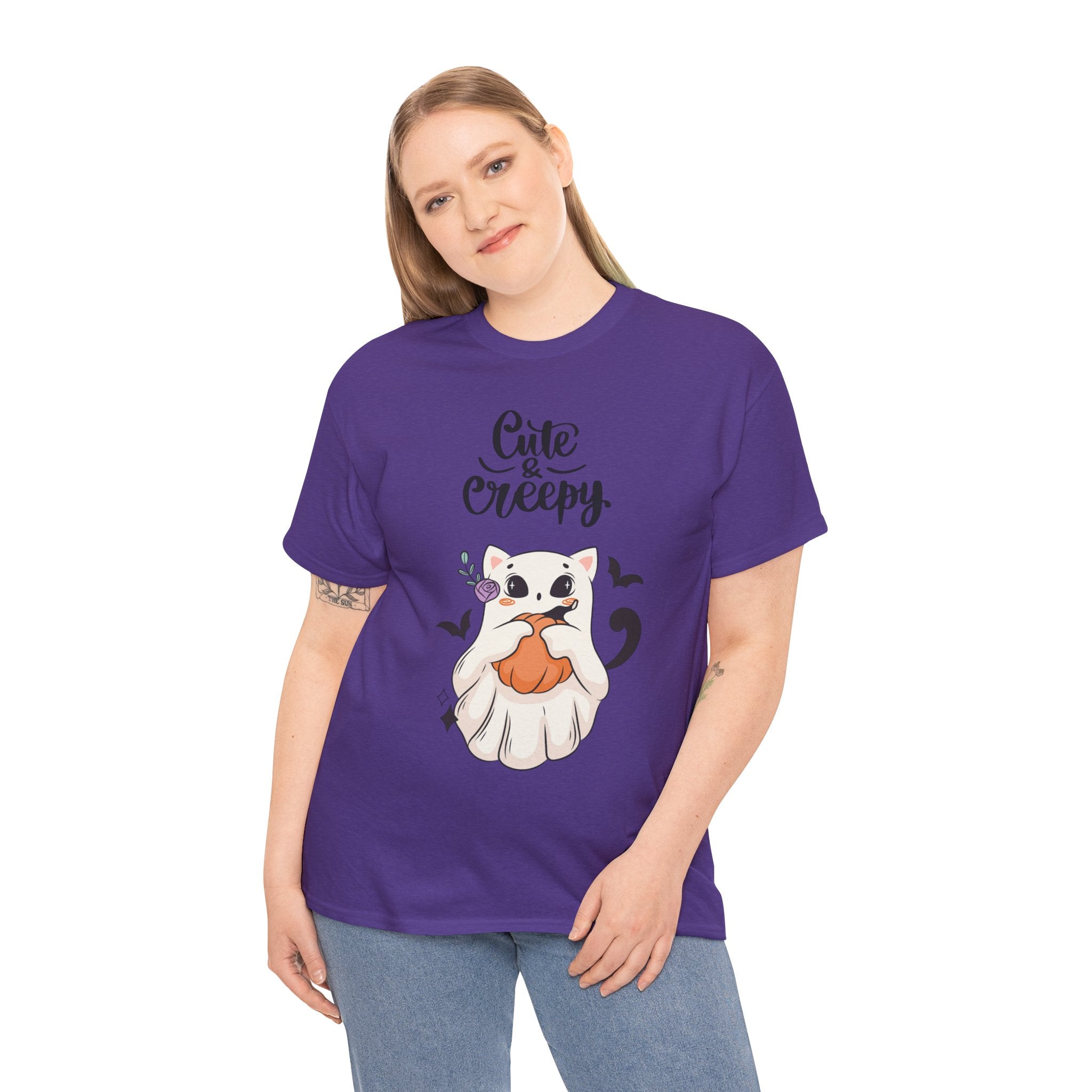 Halloween Ghost Cat cute and creepy Tee