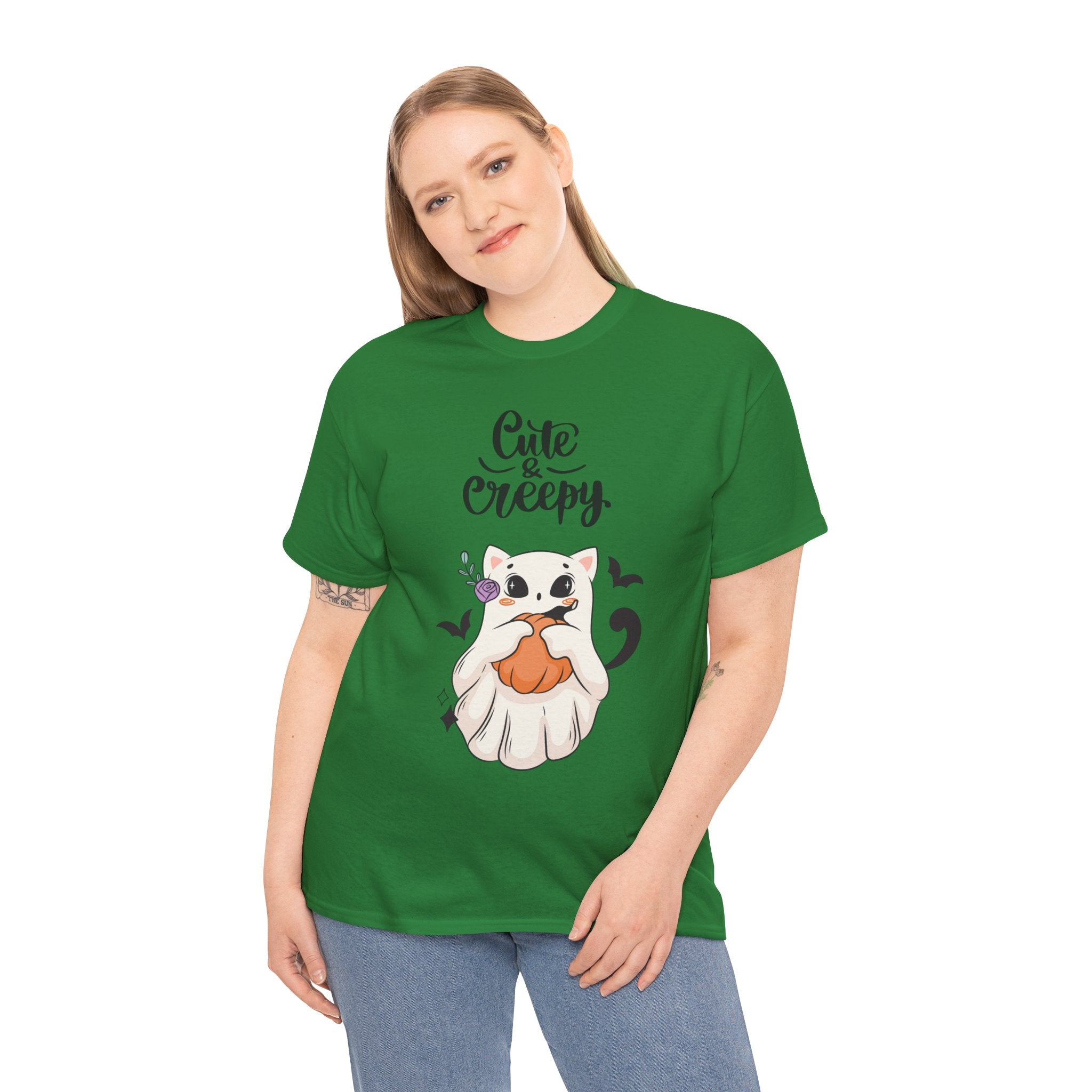 Halloween Ghost Cat cute and creepy Tee