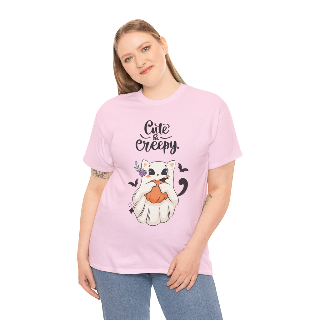 Halloween Ghost Cat cute and creepy Tee