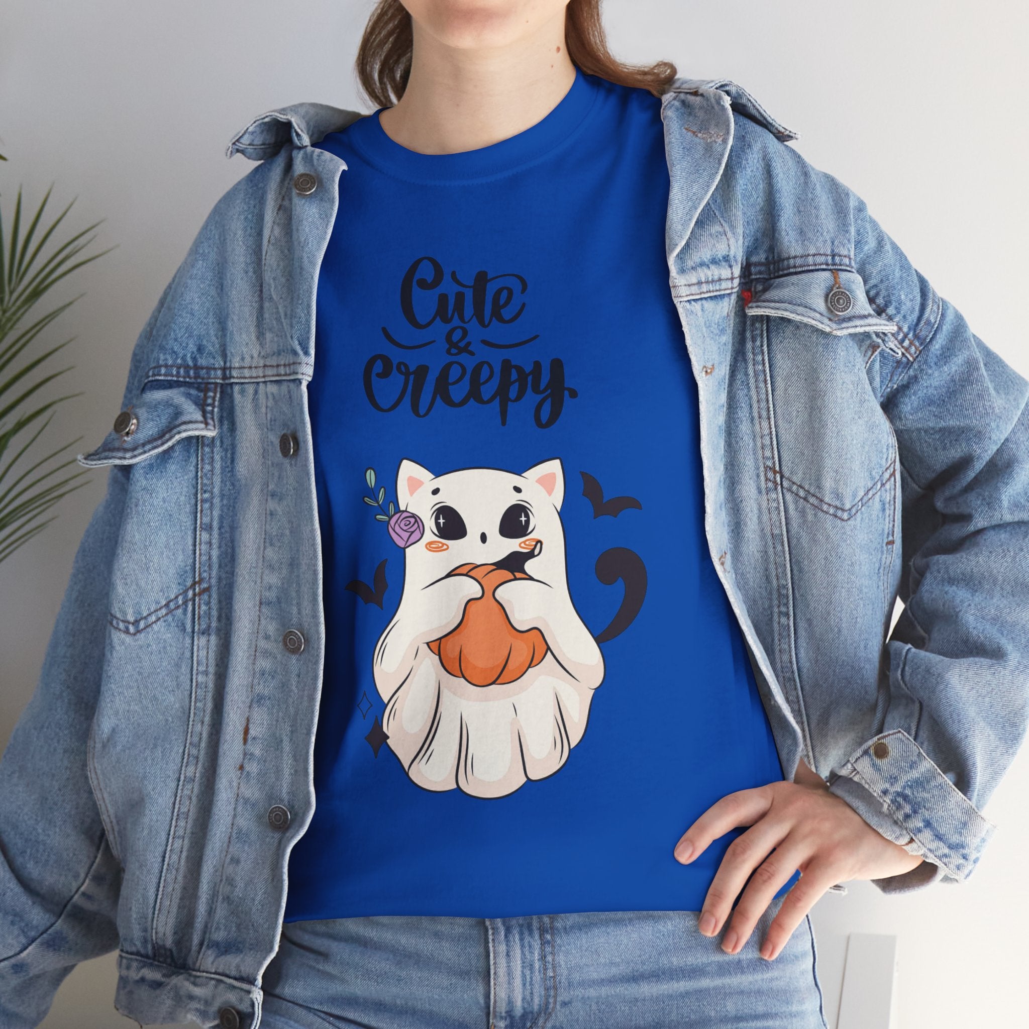 Halloween Ghost Cat cute and creepy Tee