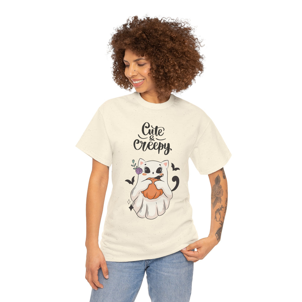 Halloween Ghost Cat cute and creepy Tee