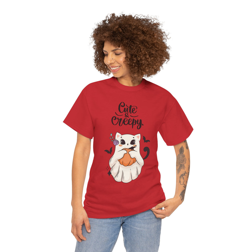Halloween Ghost Cat cute and creepy Tee