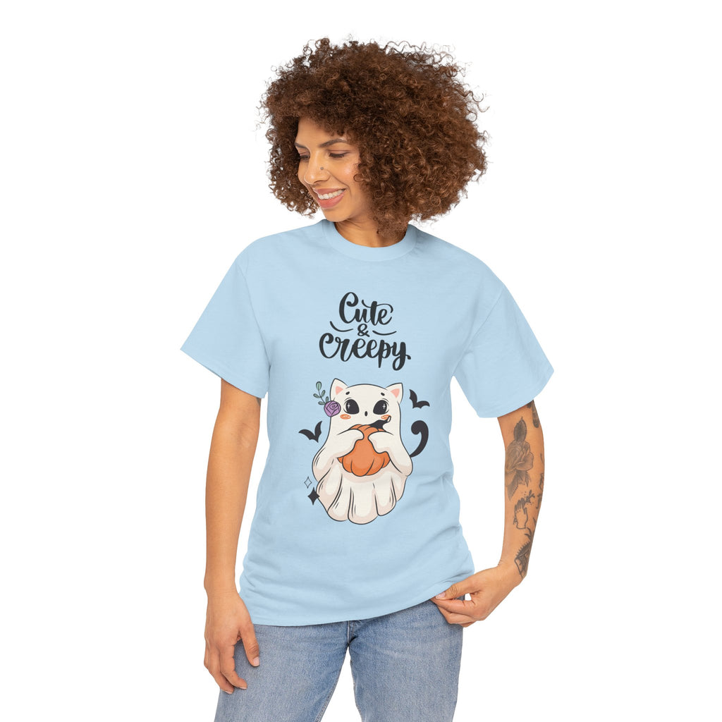 Halloween Ghost Cat cute and creepy Tee