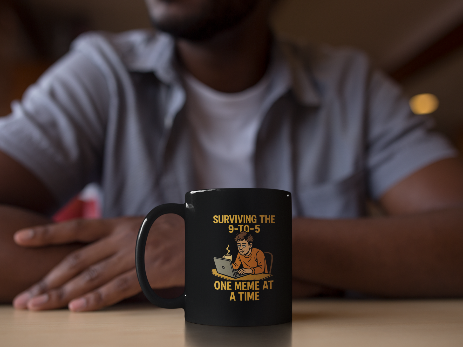 Funny Meme Mug Surviving 9 to 5