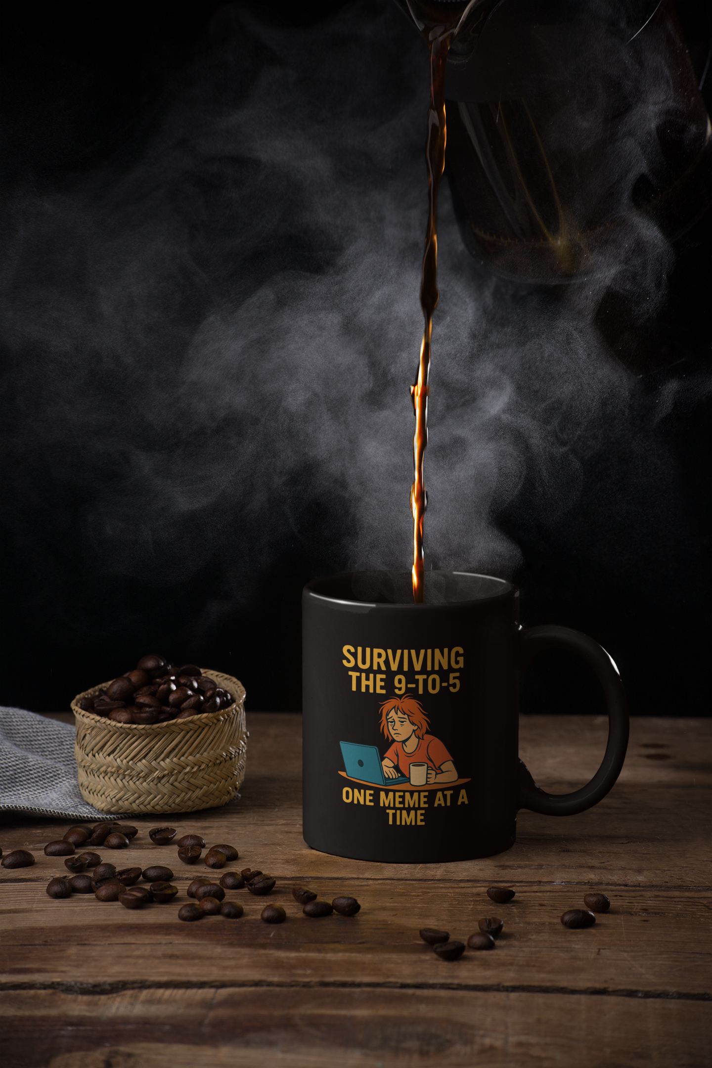 Funny Meme Mug  Surviving the 9-to-5