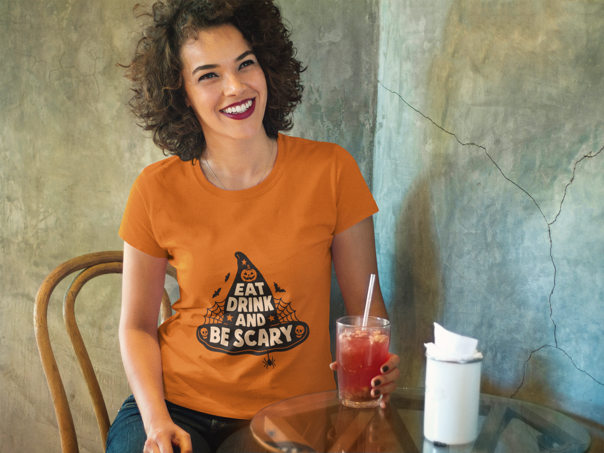 Halloween Eat drink and be scary tee