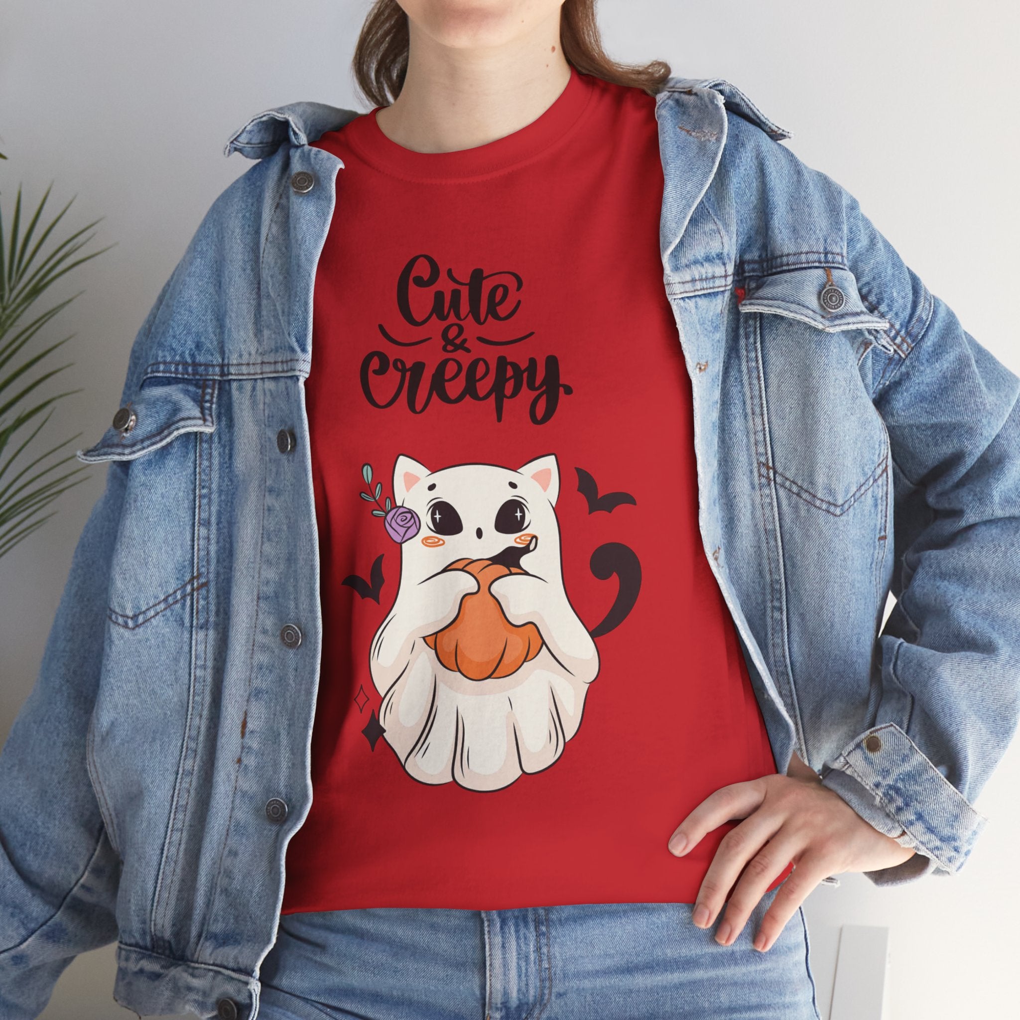 Halloween Ghost Cat cute and creepy Tee