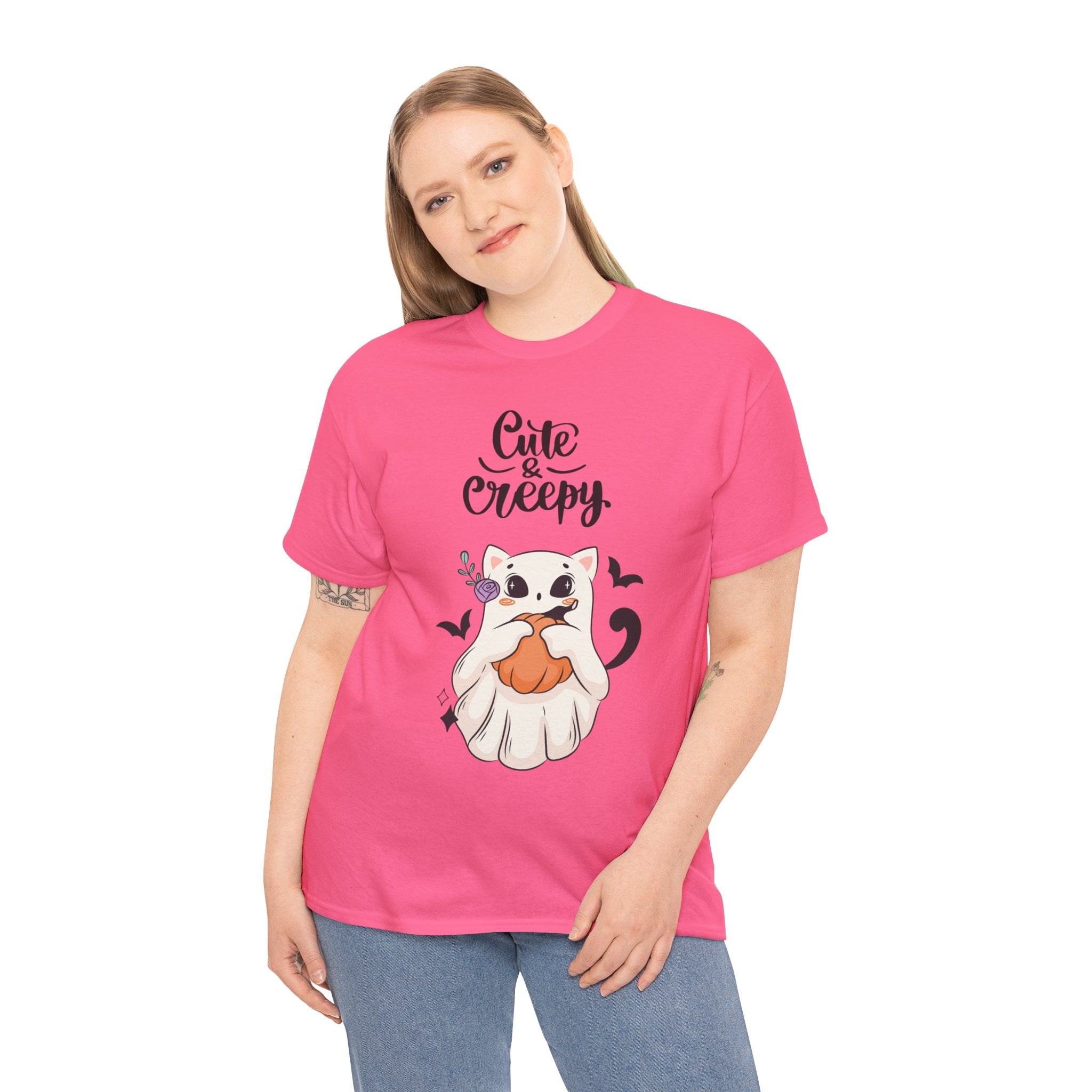 Halloween Ghost Cat cute and creepy Tee