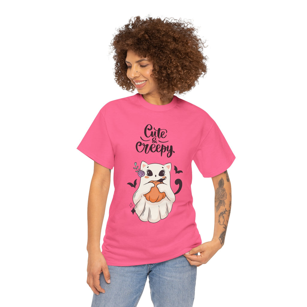 Halloween Ghost Cat cute and creepy Tee