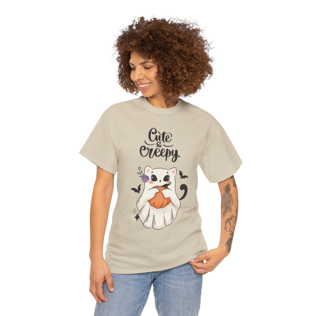 Halloween Ghost Cat cute and creepy Tee