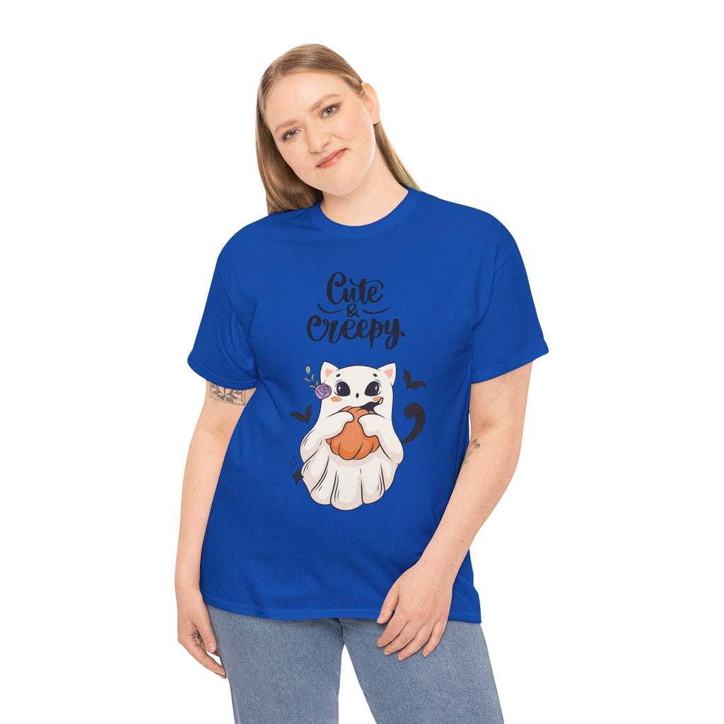 Halloween Ghost Cat cute and creepy Tee